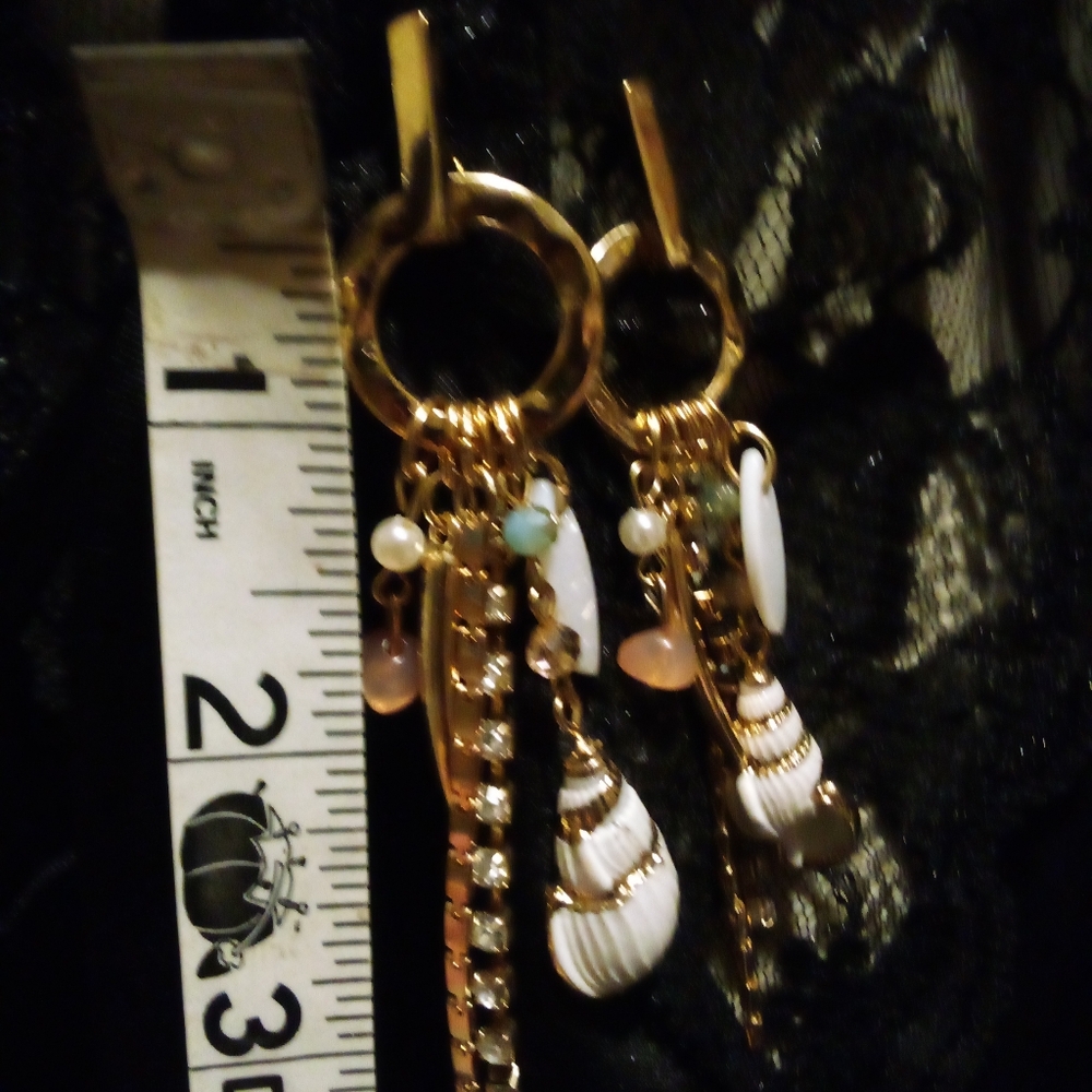 Beautiful Beach Inspired Seashell Dangle Earrings - image 8